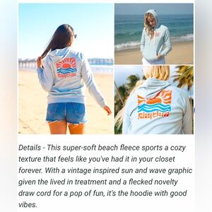 Rhythm Dawn Fleece Sweatshirt NWT